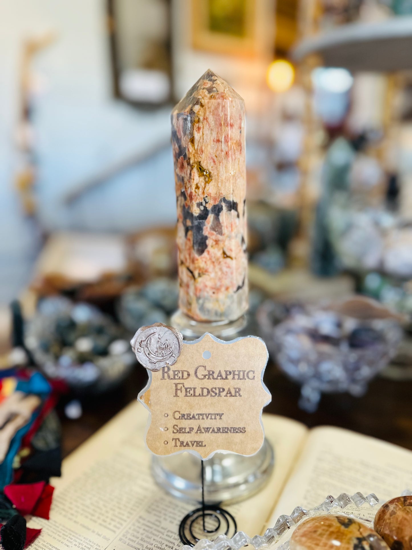 Red Graphic Feldspar