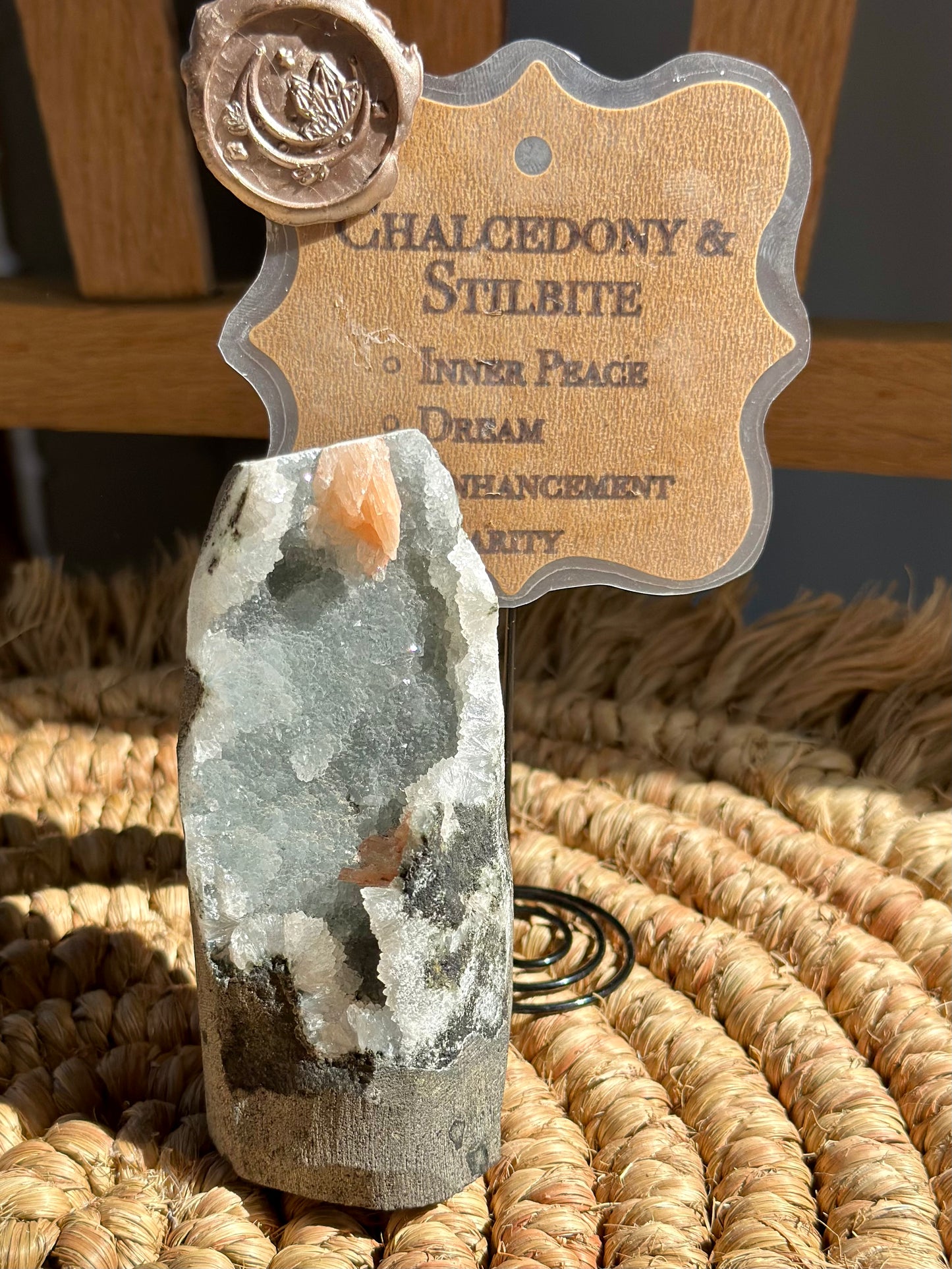 Chalcedony with Stilbite